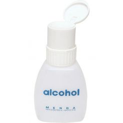Menda HDPE Bottle with White Twist Lock Pump, 8oz.