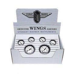 Stewart Warner Gauge Kit Wings Electronic Speedo Tacho Fuel Level Oil