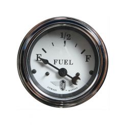 Stewart Warner Gauge 2-1/16" Fuel Level Empty/Full 73/10 White