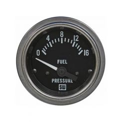 Stewart Warner Gauge Fuel Pressure 0-16 PSI 2-1/16" Electrical Black