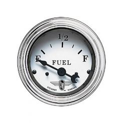 Stewart Warner Gauge Fuel Level Empty/Full 2-1/16" Electrical White