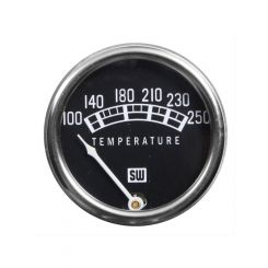 Stewart Warner Gauge Standard Temp 100-250° F 2 1/32" Mech Black