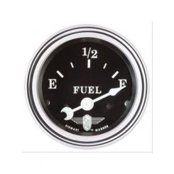Stewart Warner Gauge Fuel Level Empty/Full 2-1/16" Electrical Black