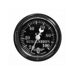 Stewart Warner Gauge Wings Air Suspension 2-100 PSI. 2-1/16" Mech Black