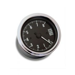 Stewart Warner Tacho 3-3/8" Sidewinder 8000Rpm Vertical Scale Black Dial