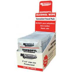 MG Chemicals 99.9% Isopropyl Alcohol Wipes, 50 Pack (Individual)