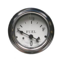 Stewart Warner Gauge Fuel Level Empty/Full 2-1/16" Electrical White