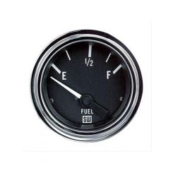 Stewart Warner Gauge Fuel Level Empty/Full 2-1/16" Electrical Black