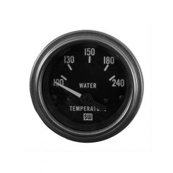 Stewart Warner Gauge Water Temp 100-240° F 2-1/16" Electrical Black