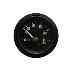 Stewart Warner Gauge HD Plus Water Temp 100-240 F 2-1/16 In Black Elec