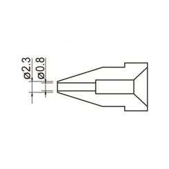 Plato Desolder Tip to Suit Hakko 701 & 474 Station, 0.8mm