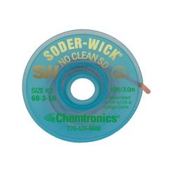 Soder-Wick No Clean Desolder Braid, 2mm-10ft ()