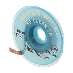 Soder-Wick No Clean Desolder Braid 3.7mm-5ft ()