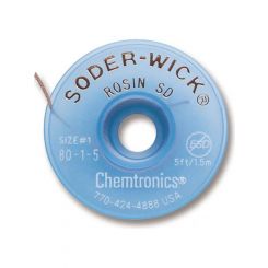 Soder-Wick Rosin Flux Desolder Braide 0.8mm-5ft ()