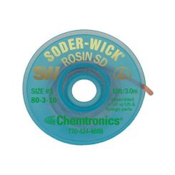 Soder-Wick Rosin Flux Desolder Braid 2mm-10ft ()