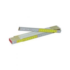 Stabila Beechwood White/Yellow Cm/mm 2 Sides 2m