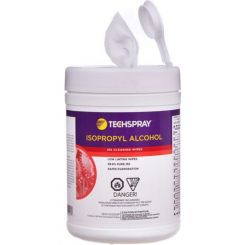 Techspray Isopropyl Alcohol (IPA) Wipes 99.8% - Tub of 100