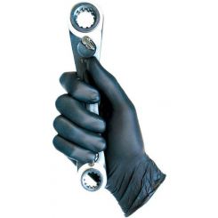 TGC Black Rocket Nitrile Disposable Gloves - Medium, 20 Pack