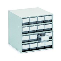 Treston 16 Clear Drawer Storage Bin Cabinet