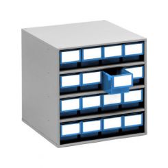 Treston 16 Blue Drawer Storage Bin Cabinet 1640-6