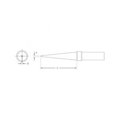 Weller Solder Tip 0.8mm Long Screwdriver