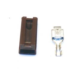 American Autowire Wire Terminal Insulated Female 1 Wire Plastic Brown