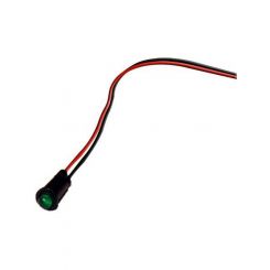 American Autowire Indicator Light 5/32 in OD LED Green Universal