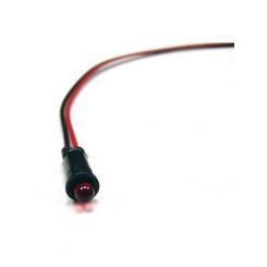 American Autowire Indicator Light 5/32 in OD LED Red Universal
