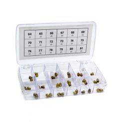 Advanced Engine Design Carburetor Jet Kit Numbers 64-81 Plastic Case Bra