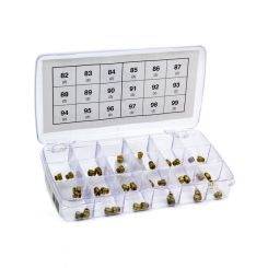 Advanced Engine Design Carburetor Jet Kit Numbers 82-99 Plastic Case Bra