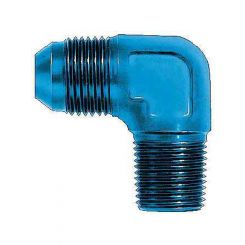Aeroquip Fitting Adapter 90 Degree 8 AN Male to 3/8 in NPT Male Alumi