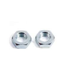 Aeroquip Bulkhead Fitting Nut - 4 AN - Steel - Natural - Pair