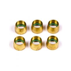 Aeroquip Compression Ferrule - 8 AN - Brass - AC Fittings - Set of 6