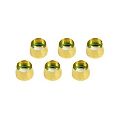 Aeroquip Compression Ferrule - 10 AN - Brass - AC Fittings - Set of 6