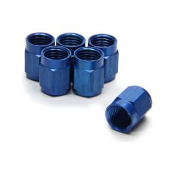 Aeroquip Fitting Tube Nut 3 AN 3/16 in Tube Aluminum Blue Anodize Set