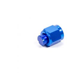 Aeroquip Fitting - Cap - 6 AN - Aluminum - Blue Anodize - Each