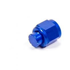 Aeroquip Fitting - Cap - 8 AN - Aluminum - Blue Anodize - Each