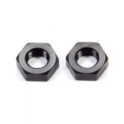 Aeroquip Bulkhead Fitting Nut - 3 AN - Aluminum - Black Anodize - Pair