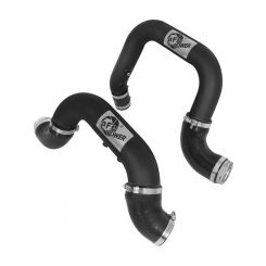 AFE Power Intercooler Pipe Blade Runner Aluminum Black Powder Coat
