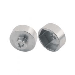 Allstar Performance Spindle Nut Socket 1/2 in Drive Aluminum Clear A