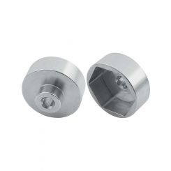 Allstar Performance Spindle Nut Socket 1/2 in Drive Aluminum Clear A