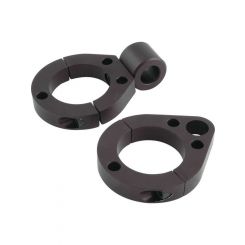 Allstar Performance Window Net Mount Clamps Aluminum Black Anodize 1