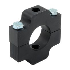 Allstar Performance Ballast Bracket Economy Clamp-On Aluminum Black