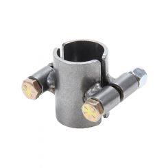 Allstar Performance Tube Clamp 2-Bolt 1-1/4 in ID 2 in Wide Steel Na