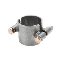 Allstar Performance Tube Clamp 2-Bolt 2 in ID 2 in Wide Steel Natural