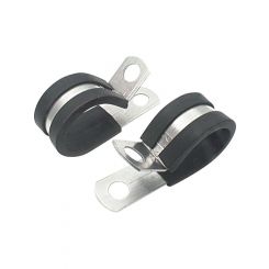 Allstar Performance Line Clamp Adel 0.500 in ID Rubber Lining Alumin