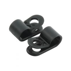Allstar Performance Line Clamp Adel 0.187 in ID Nylon Black Set o