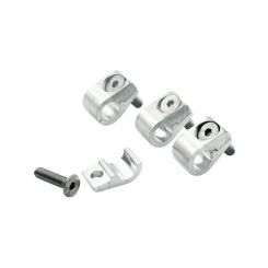 Allstar Performance Line Clamp 2 Piece 0.375 in ID Aluminum Polished