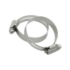 Allstar Performance Hose Clamp Worm Gear 2-1/2 in Stainless Pair