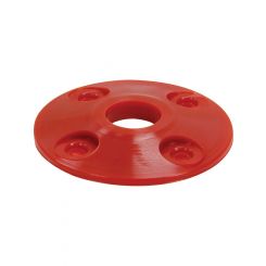 Allstar Performance Scuff Plate 2 in OD 1/2 in ID Plastic Red Set of